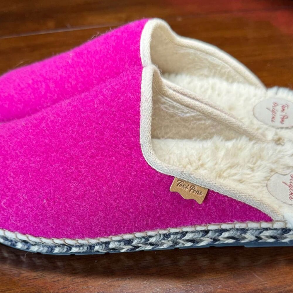 Toni Pons Origens Felt Womens Fuscia Slippers Shoes Size EU 42 M  US 9.5-10.5